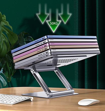 Compatible with Apple, Adjustable Foldable Laptop Stand Non-Slip Desktop Notebook Holder Office Universal Laptop Holder For Macbook Pro Air IPad Switch