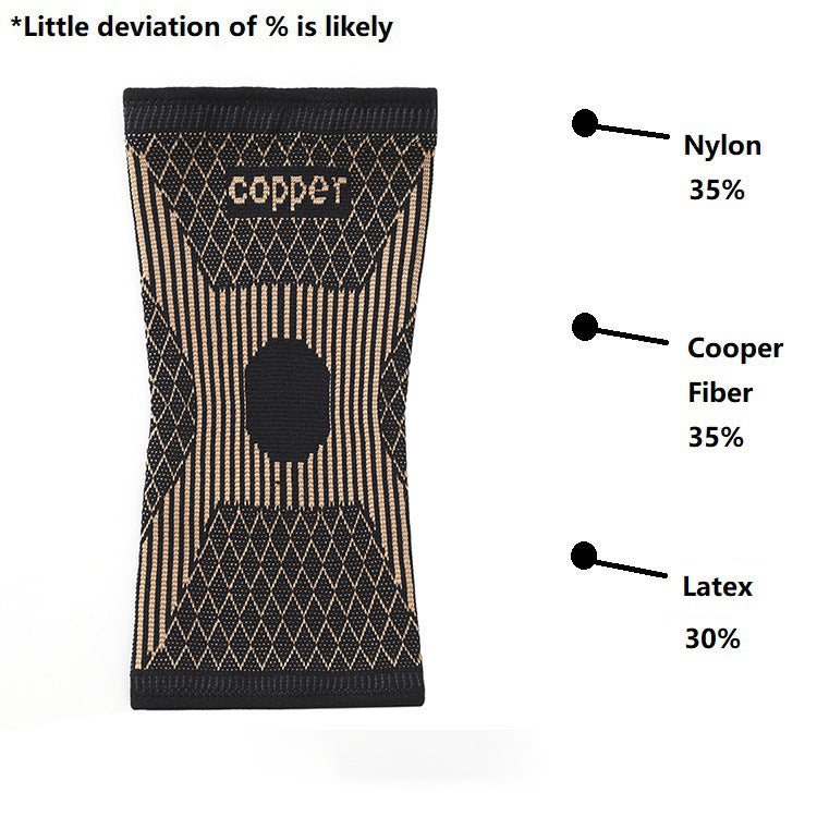 Elastic Sports Riding Basketball Protective Gear Copper Nylon Copper