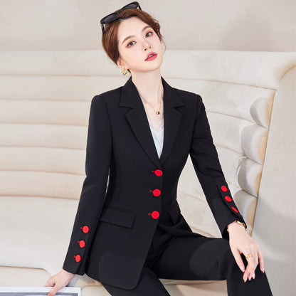 Women's Business Wear Suit Suit Suit Bell-bottom Pants Trousers