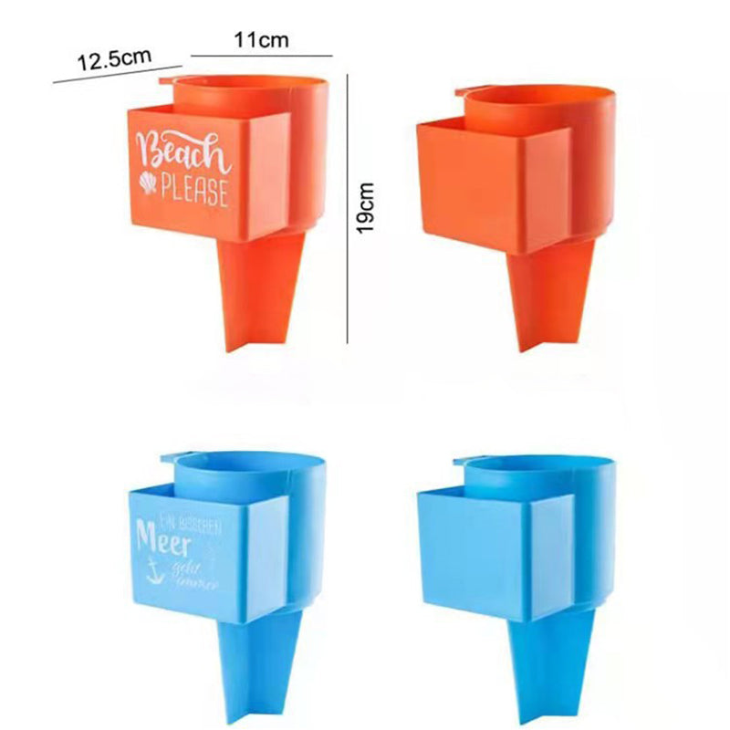 Multifunctional Plastic Beach Cup Phone Holder