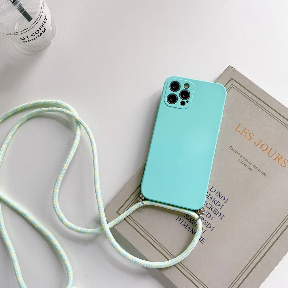 Liquid Silicone Anti Drop Strap Strap Phone Case