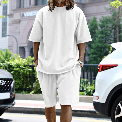 2pc mensLoose Sports Summer shorts and top. Drawstring shorts.