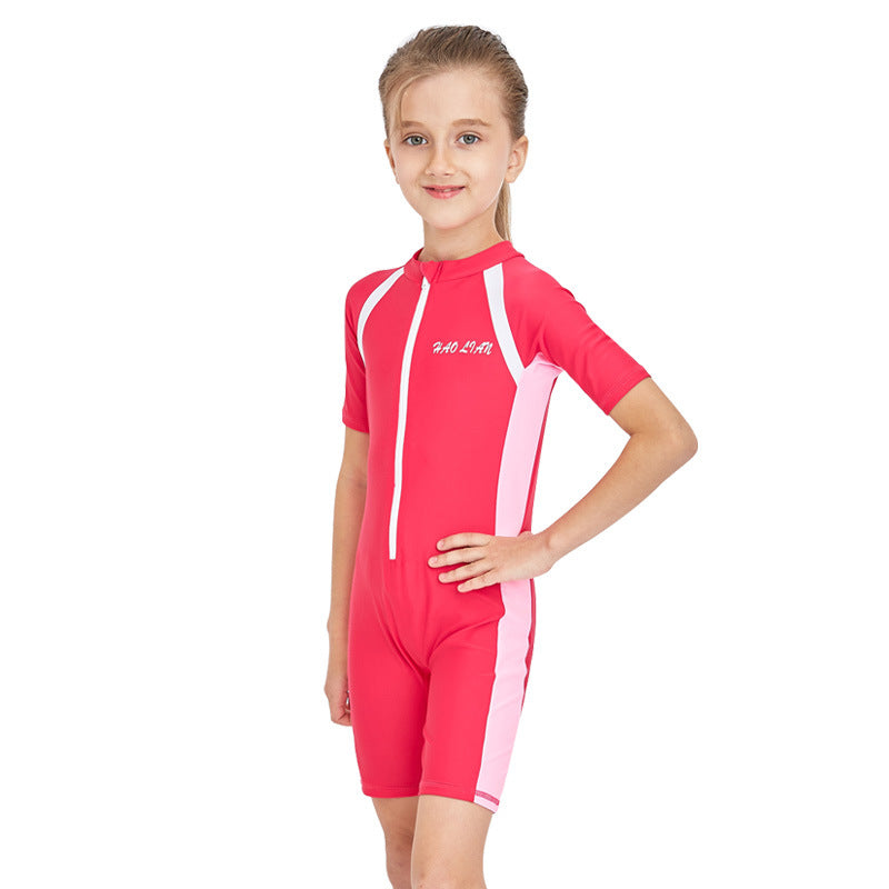 Children's One-piece Sunscreen Swimsuit