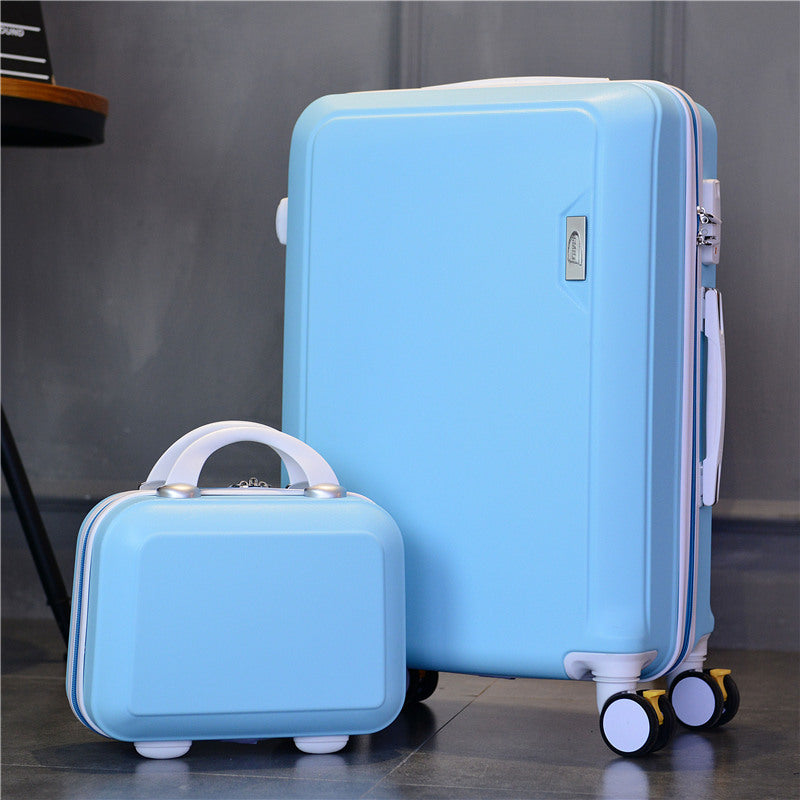 2 pc set Wheel Luggage Carry On with  Toiletry Bag