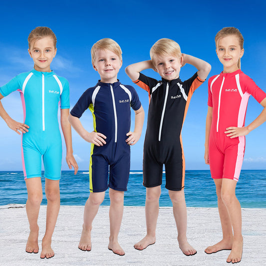 Children's One-piece Sunscreen Swimsuit