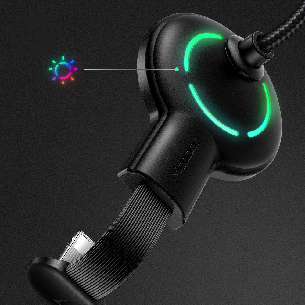 Razer series 180 degree elbow suction cup charging cable