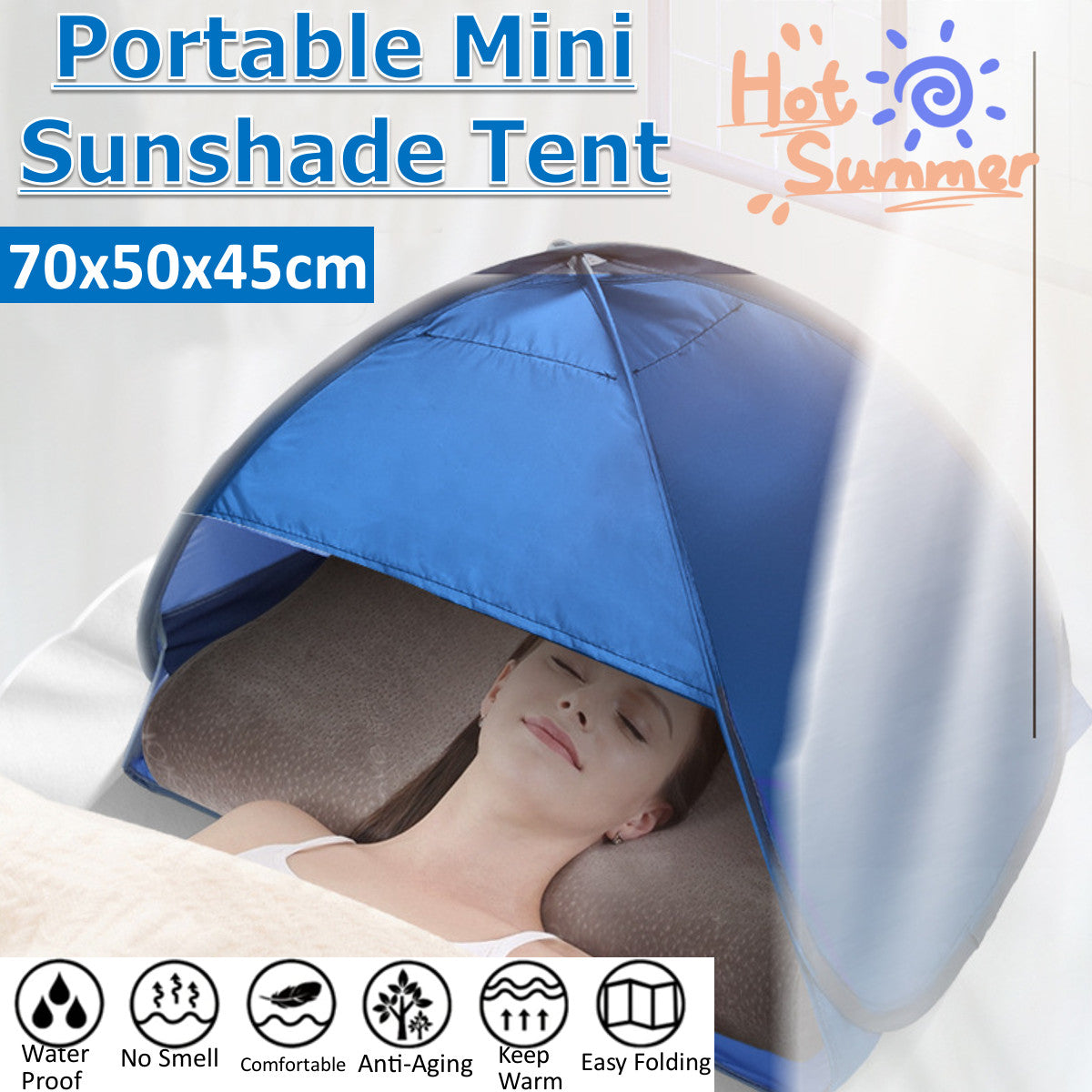 Fully automatic beach shade tent