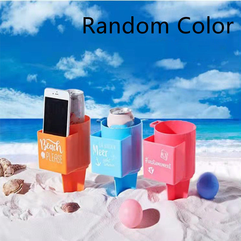 Multifunctional Plastic Beach Cup Phone Holder