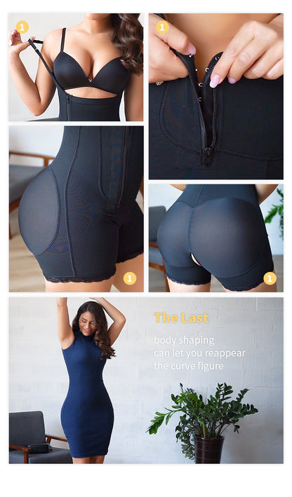 Explosive Large Size Fat Woman Side Zipper Breasted One-piece Belly