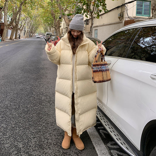 Plus Size Loose Long Versatile Parka Cotton Coat Jacket