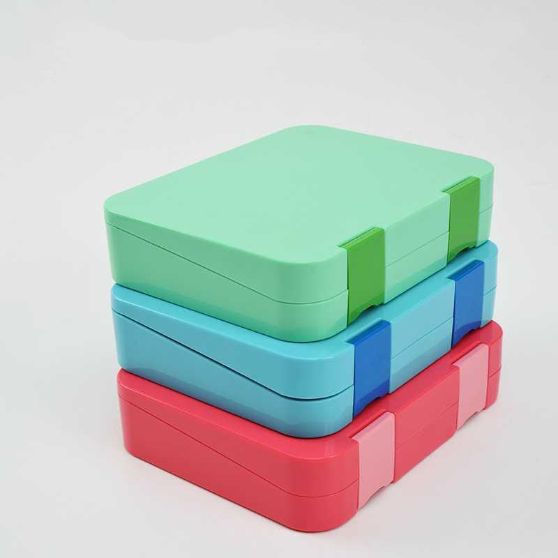 Cute Portable Double Button Lunch Box