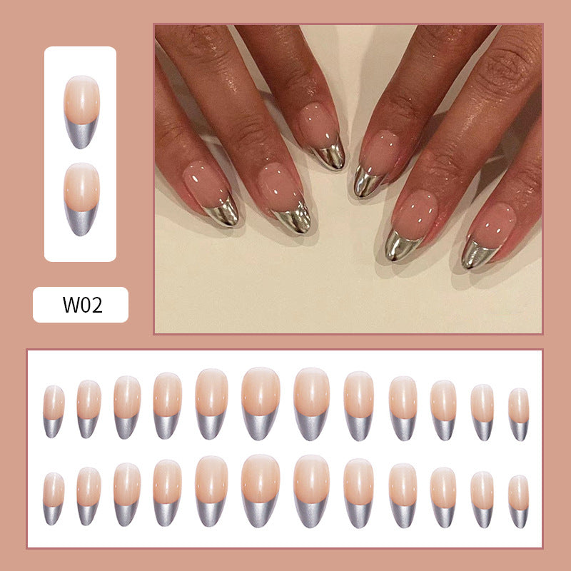 Women's Simple Skin Color French Manicure