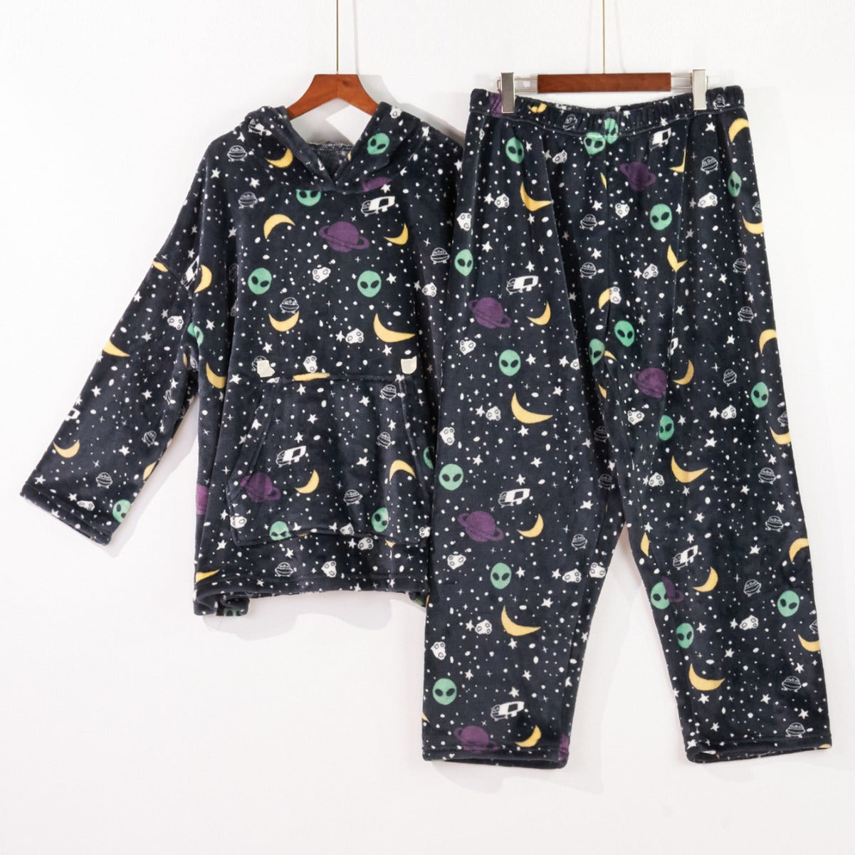 Large Size Pajamas European And American Printed Velvet Women