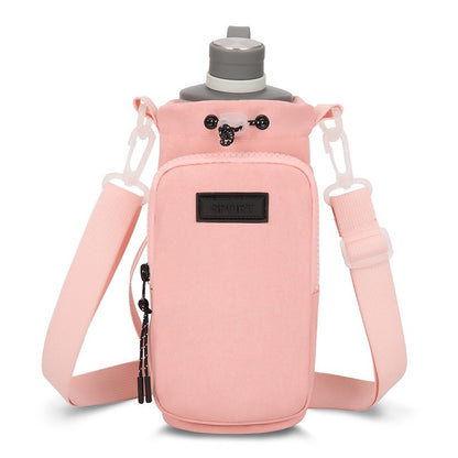 Outdoor Portable Mobile Phone Kettle Crossbody Drawstring Storage Bag