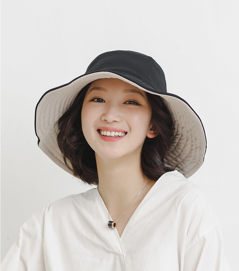 Sunscreen cover face double-sided sun hat