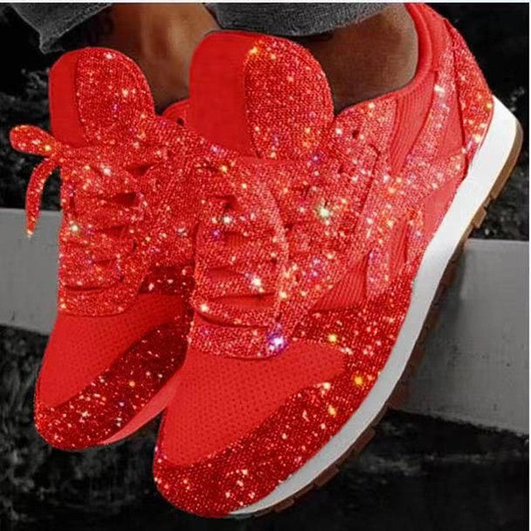 Sponge cake sequined casual shoes