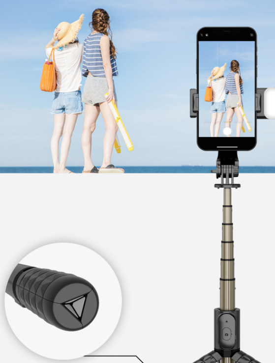 Q10S Lighting Selfie Stick Bluetooth Live All-in-One Multifunctional Portable Tripod