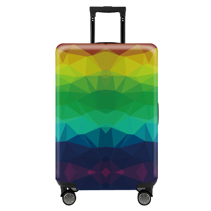 Trendy Unique Suitcase Suite Elastic Case Cover Luggage Protective Cover Travel Trolley Case Dust Cover