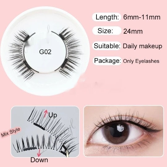 White Box One Pair Packed Magnetic Magnetic Eyelashes