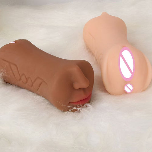 3 In 1 Pocket Pussy Male Masturbators With Lifelike Face, Sex Doll With Realistic Textured Mouth Vagina And Tight Anus