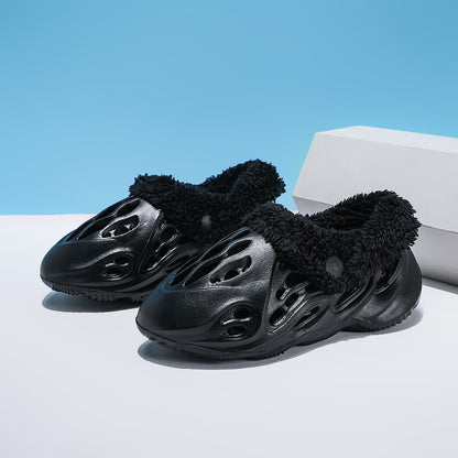 Hole Shoes Summer Winter Slippers Removable Warm EVA Home Slippers