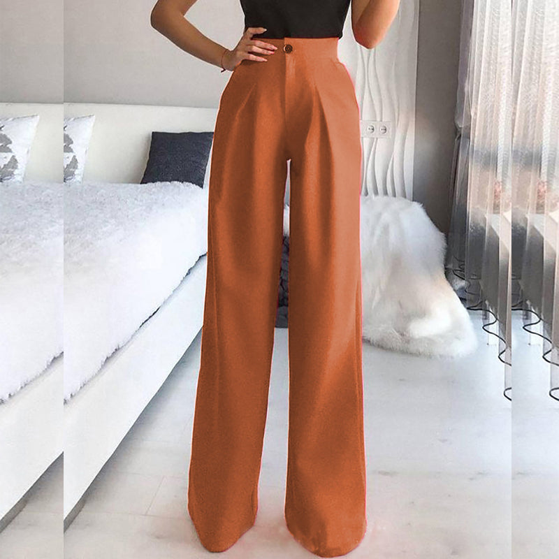 Autumn And Winter Solid Color Casual Straight-leg Suit Pants