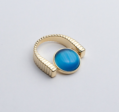 Luxury jewelry with Natural Stone Ring Spinners.