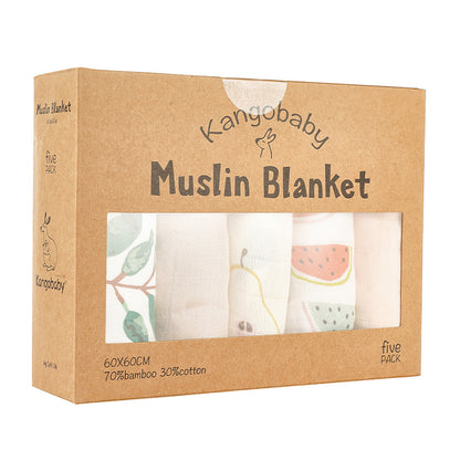 Muslin  saliva towel baby burp