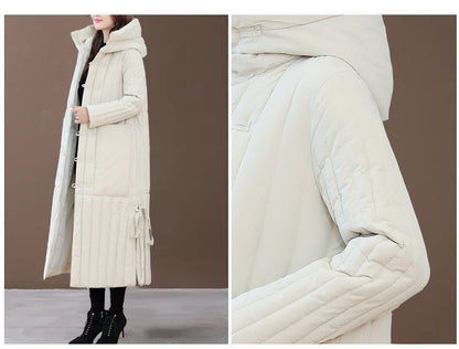 Plus Size Women's Loose Slimming And Warm Down Coat Jacket
