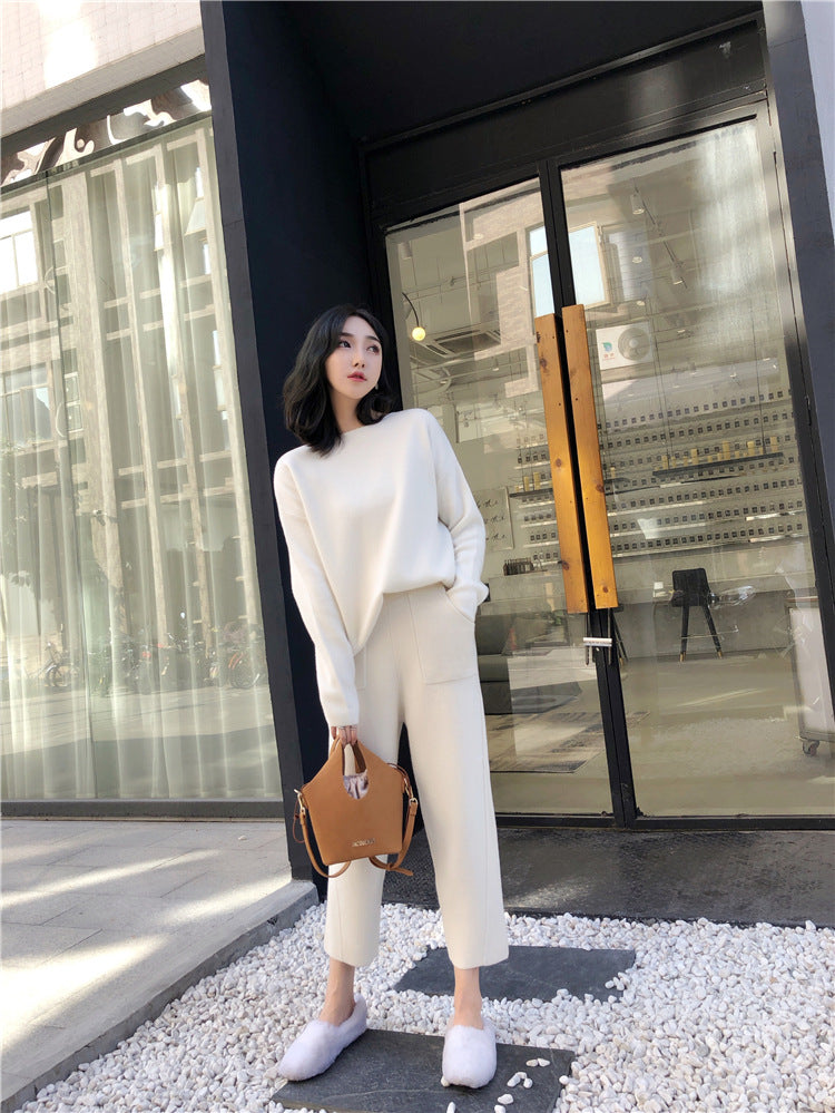 Thin Knit Pants Casual Pants Fashion Suit Women