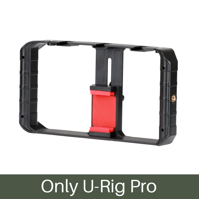 Ulanzi U Rig Pro Smartphone Video Rig Hand Grip Filmmaking Case Phone Video Stabilizer Handheld Tripod Mount for iPhone Android