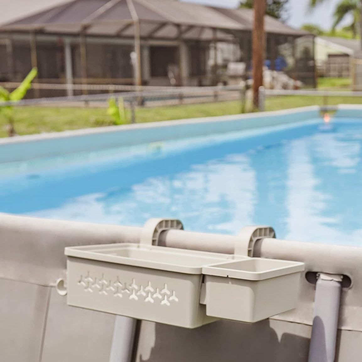 Pool Storage Basket Pool Side Drinks Beer Storage Rack