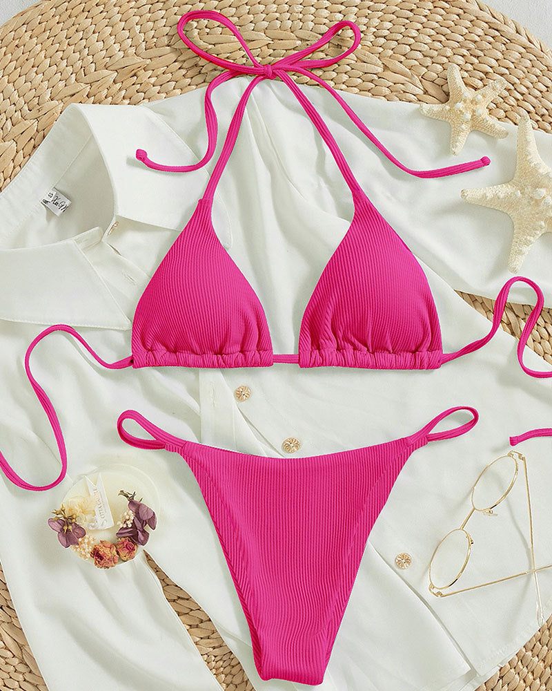 Women's Lace Up Bikini Swimsuit Women's Beach