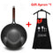 Wok with apron