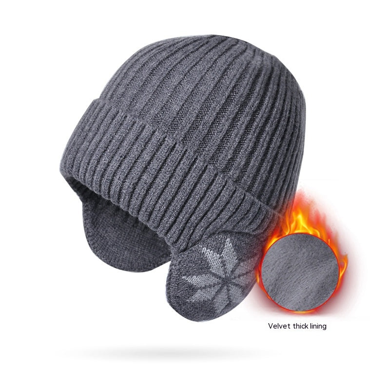 Thermal Knitting Woolen Cap Men's Fleece-lined Thickened Winter Trending Products