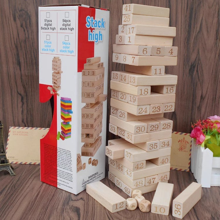 Children's Jenga Board Game Building Blocks Parent-child Interaction Toys