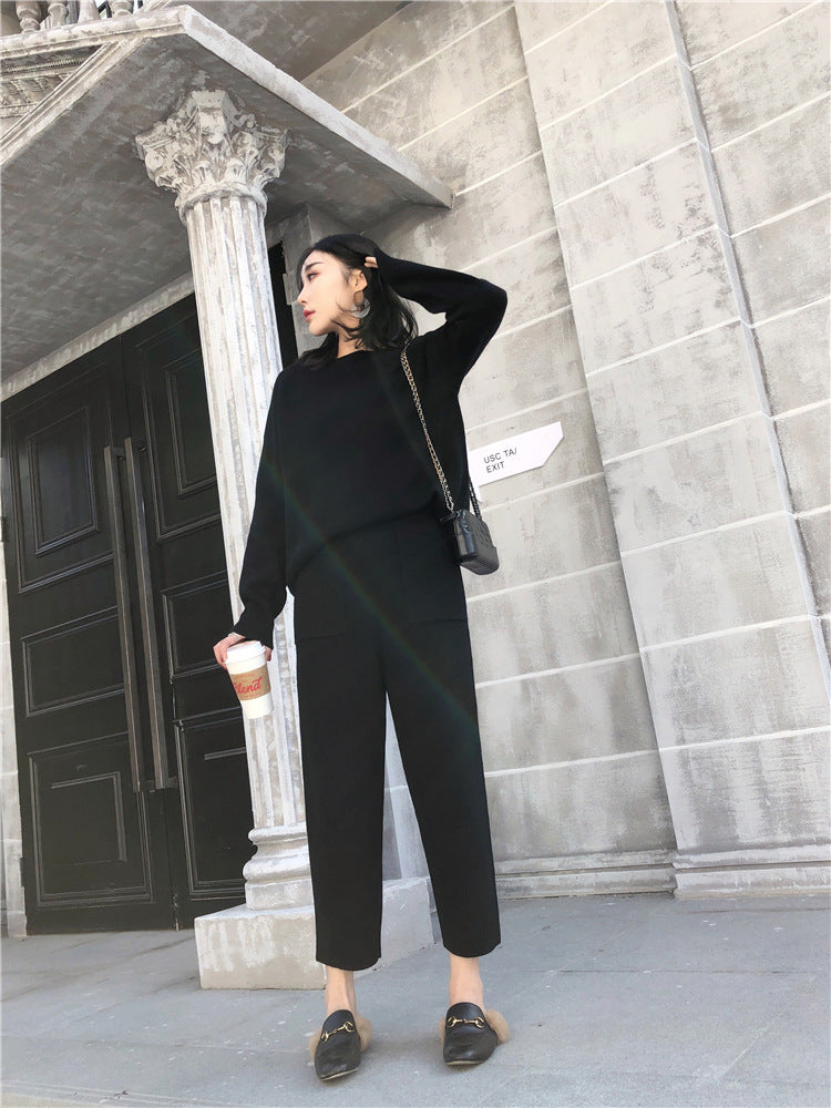 Thin Knit Pants Casual Pants Fashion Suit Women