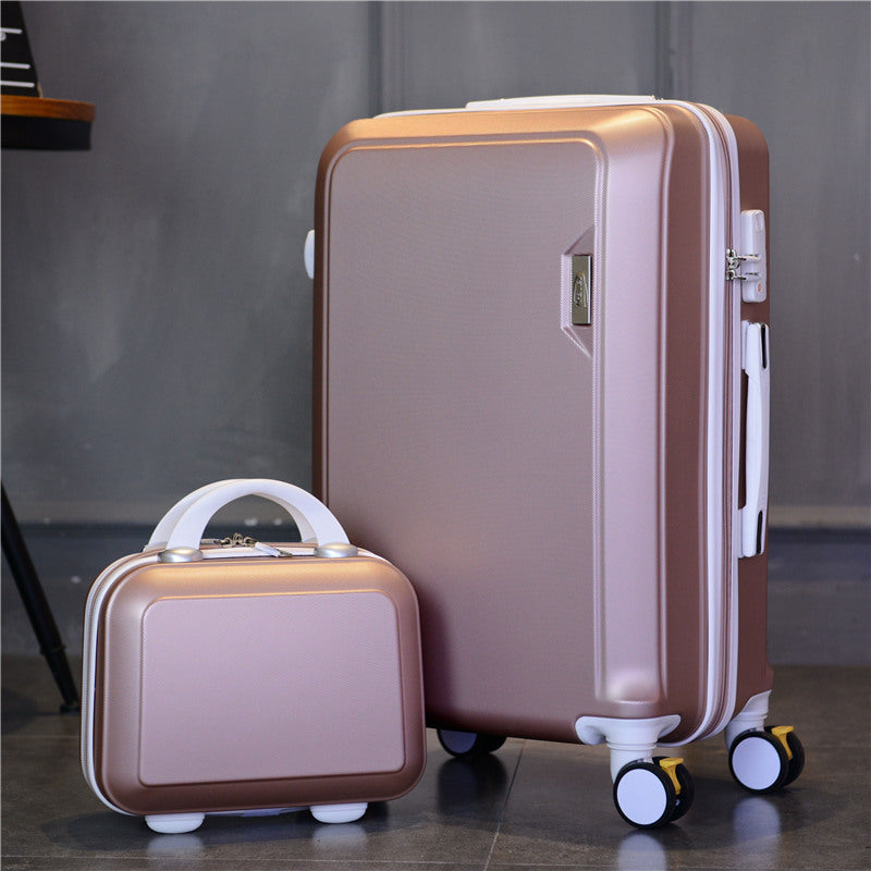 2 pc set Wheel Luggage Carry On with  Toiletry Bag