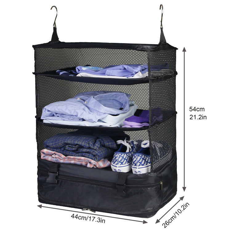 Upgraded Three-layer Hanging Cabinet Storage Bag Travel