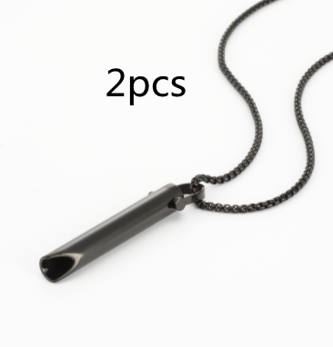 Adjustable Breathing Relieve Pressure Ornament Stainless Steel Decompression Necklace