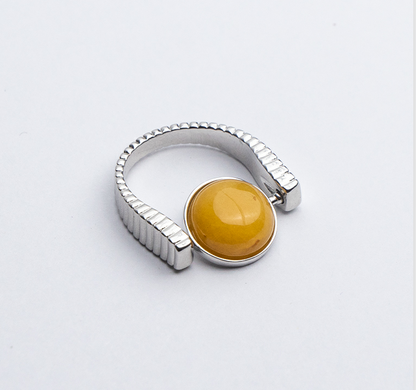 Original Fidget Spinner Rings Natural Stone Rings Replaceable Spinners For Anxiety And Stress Relief Jewelry Gifts