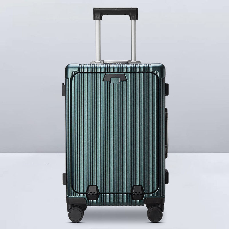 20-inch Multifunctional Front Fastening Aluminum Frame Password Luggage