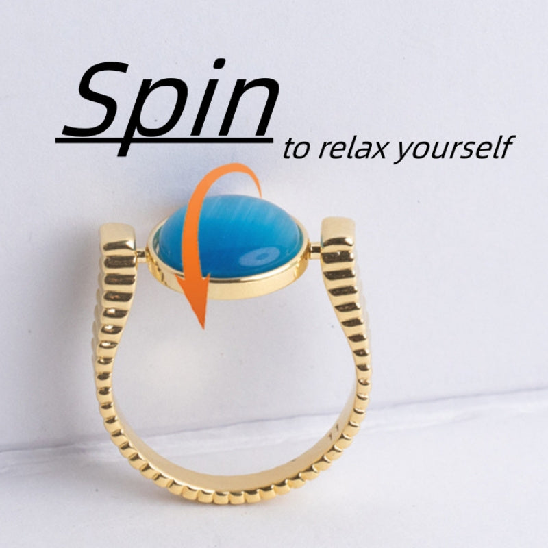 Luxury jewelry with Natural Stone Ring Spinners.