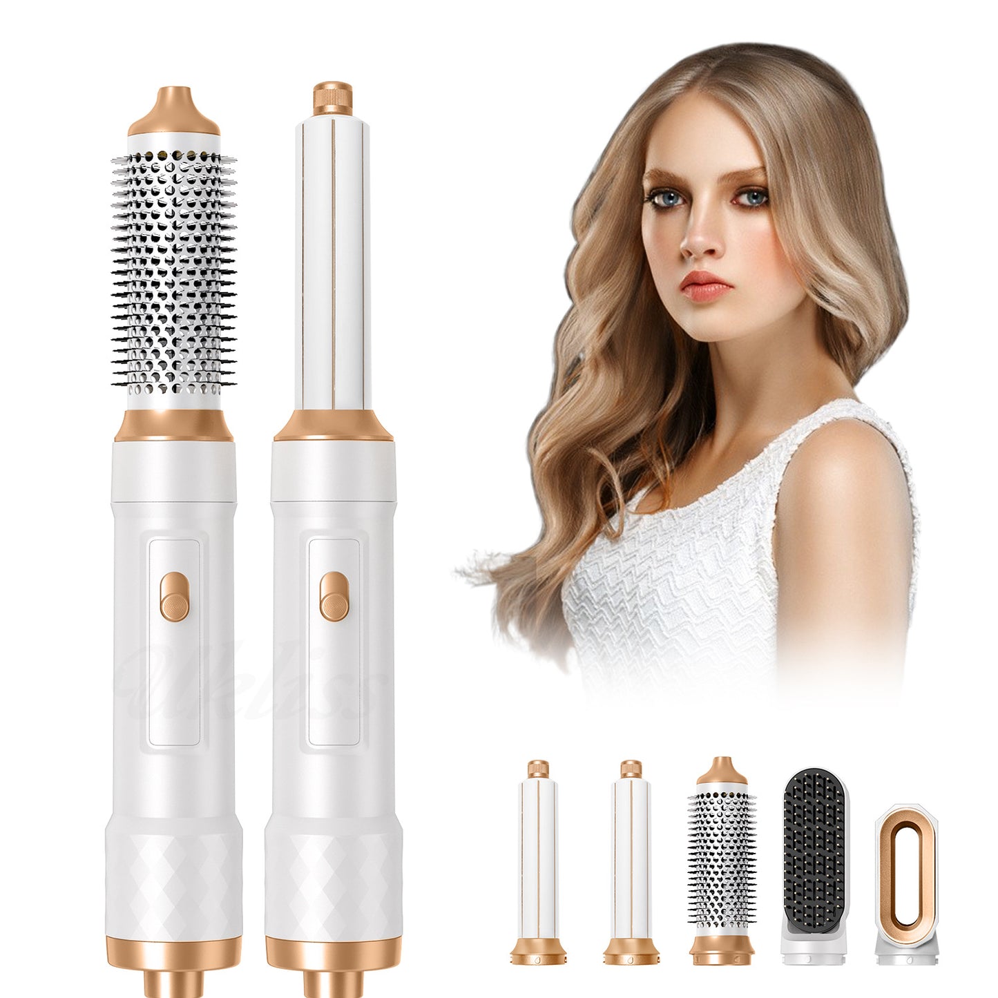 Five-in-one Hot Air Comb Multi-function Anion Blowing Combs Automatic Curler Straight Comb Hair Dryer