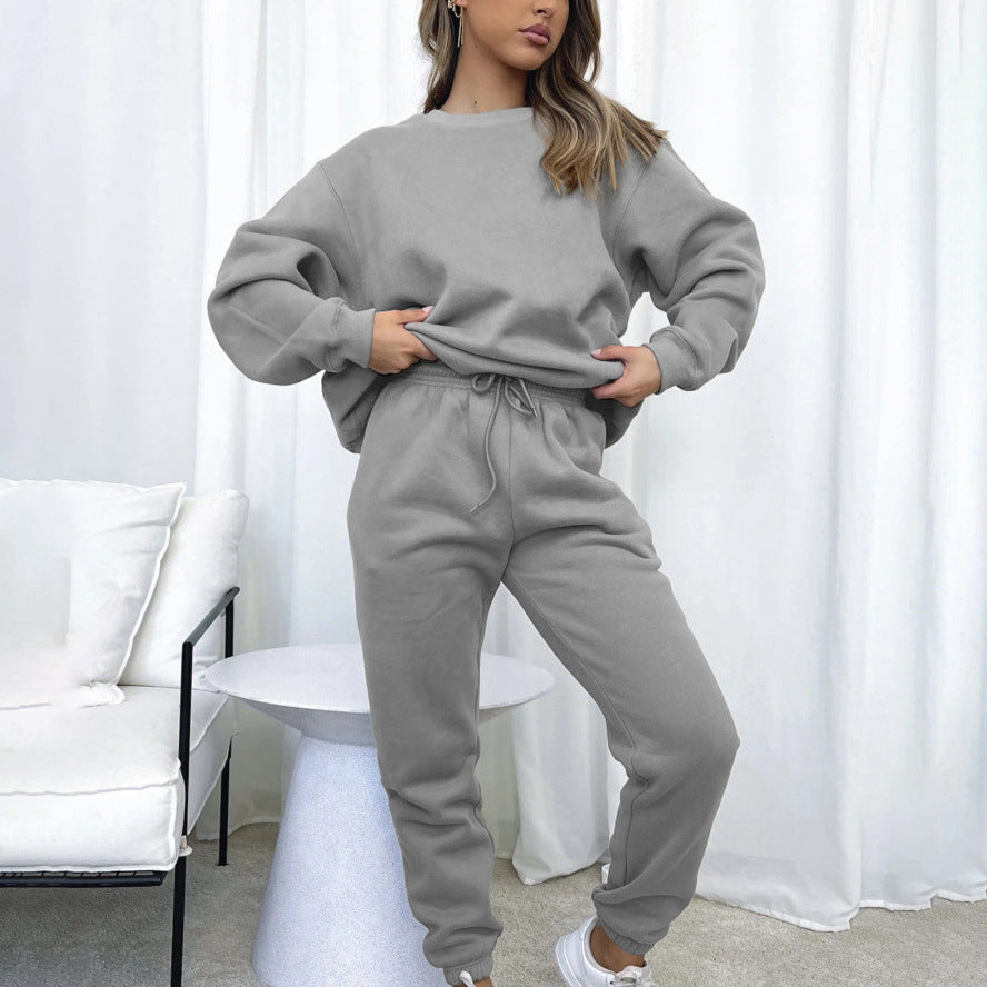 Women's Casual Long Sleeve Sweatshirt Suit