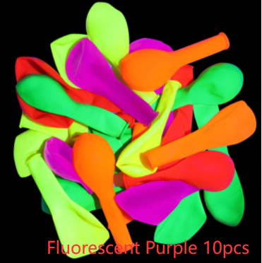 Candy Color Fluorescent Balloons Night Party Supplies