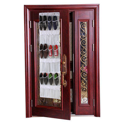24 Grid Non-woven Bag Behind The Door Shoe Storage Hanging Bag