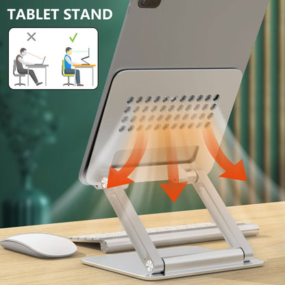 Compatible with Apple, Adjustable Foldable Laptop Stand Non-Slip Desktop Notebook Holder Office Universal Laptop Holder For Macbook Pro Air IPad Switch