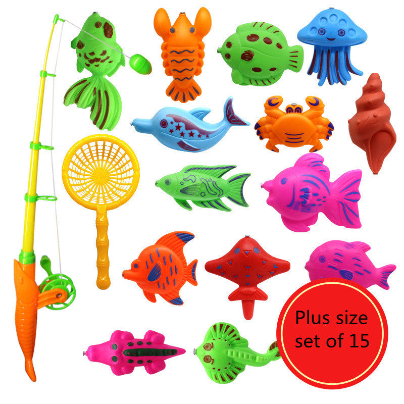 Puzzle Baby Children Fishing Toys Pool Set Magnetic