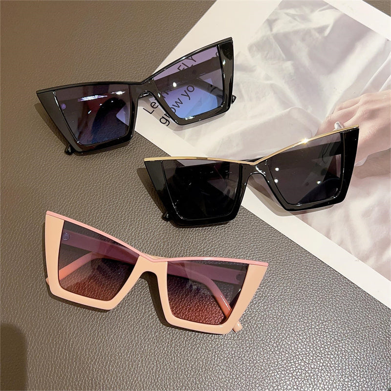 Large Frame Cats' Eye Sunglasses Sun-resistant Sunglasses